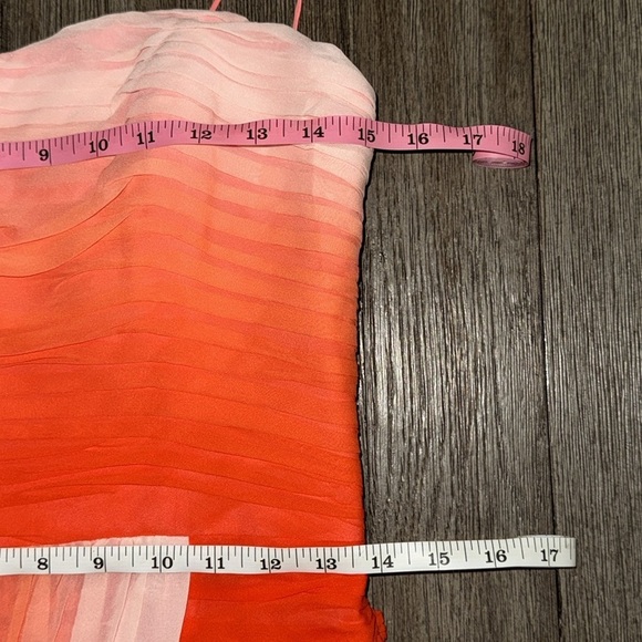 Erin Fetherston Valarie Orange Ombre Silk Mini Dress - Picture 8 of 9